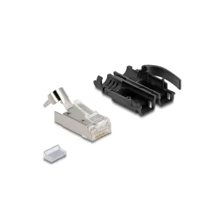 Delock Connecteur RJ45, S-FTP, Cat.6A 25 Pièce-s, Noir