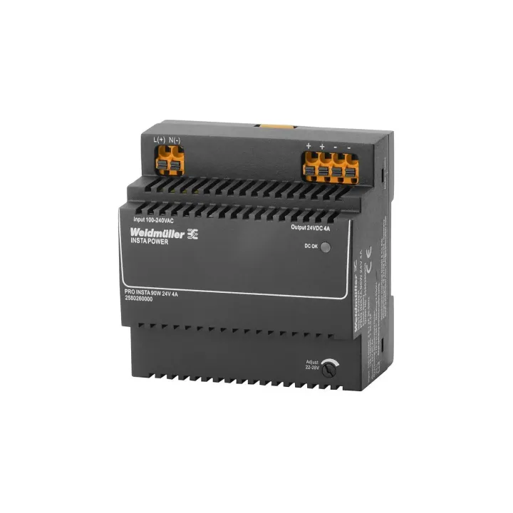 Weidmüller Blocs d’alimentation pour rail DIN PRO INSTA, 96 W, 24 V