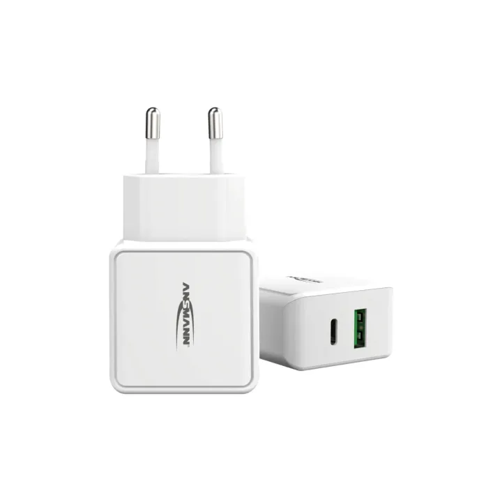 Ansmann Chargeur mural USB Home Charger HC218PD, 18 W, blanc