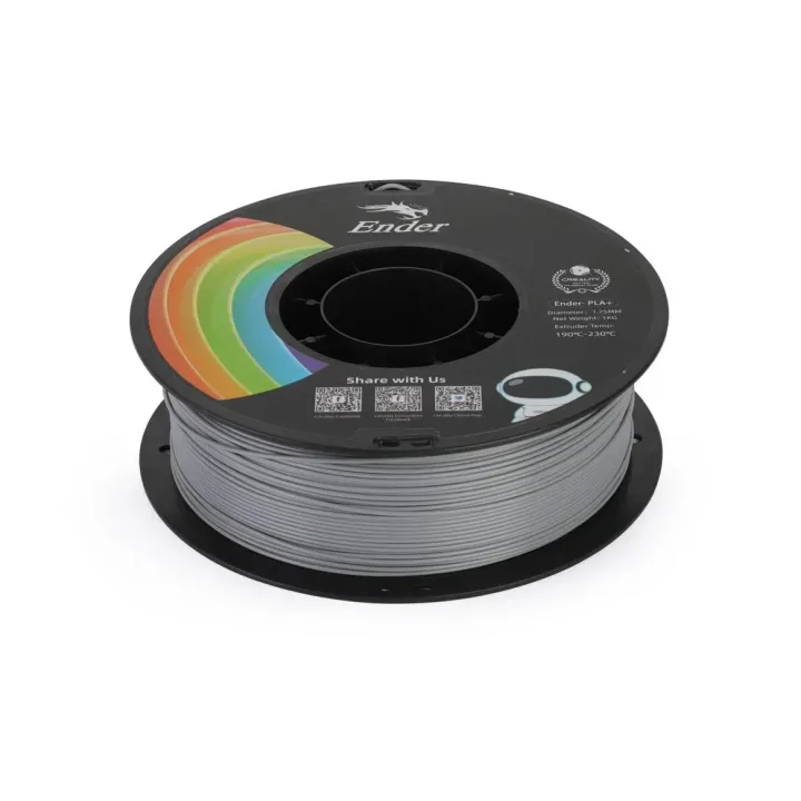 Creality Filament PLA+ Gris, 1.75 mm, 1 kg