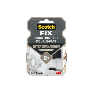 Scotch Ruban de montage Scotch-Fix, 10 mm x 2 m, Blanc