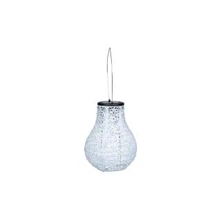 COCON Lampion LED Solaire Poire, Gris clair