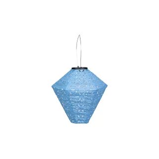 COCON Lampion LED Solaire Diamant, Bleu