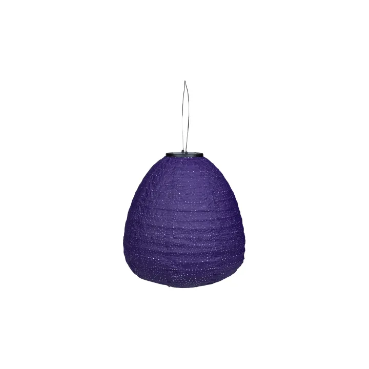 COCON Lampion LED Solaire Coupole, Violet foncé