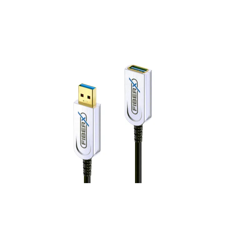 FiberX Câble de prolongation USB 3.1 FX-I650 AOC USB A - USB A 12 m