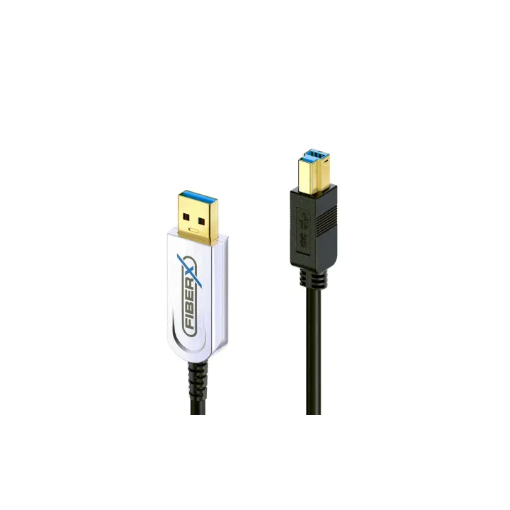 FiberX Câble USB 3.1 FX-I645 AOC USB A - USB B 12 m