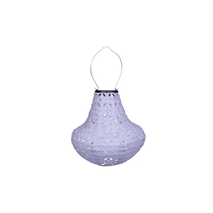 COCON Lampion LED Solaire Vase, Violet