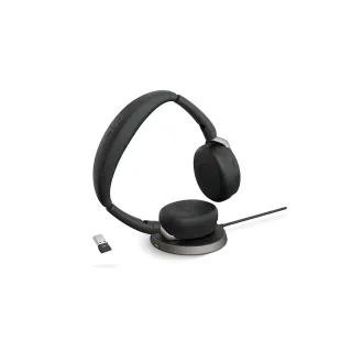 Jabra Casque Evolve2 65 Flex Duo UC, USB-A, station de chargement incluse