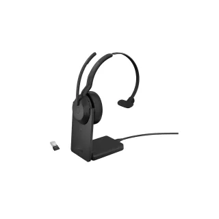 Jabra Casque Evolve2 55 Mono UC, USB-A, station de chargement incluse