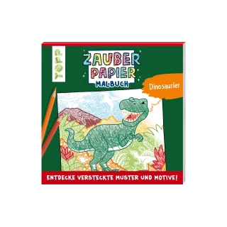 Frechverlag Cahier à colorier Papier magique dinosaure 48 pages