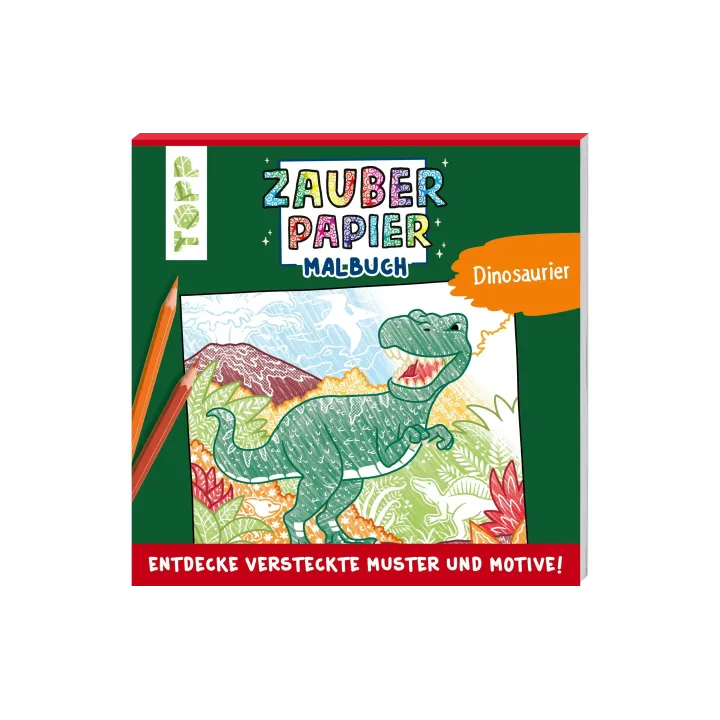 Frechverlag Cahier à colorier Papier magique dinosaure 48 pages