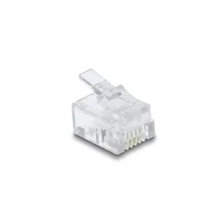 Delock Connecteur RJ11 100 Pièce-s, Transparent