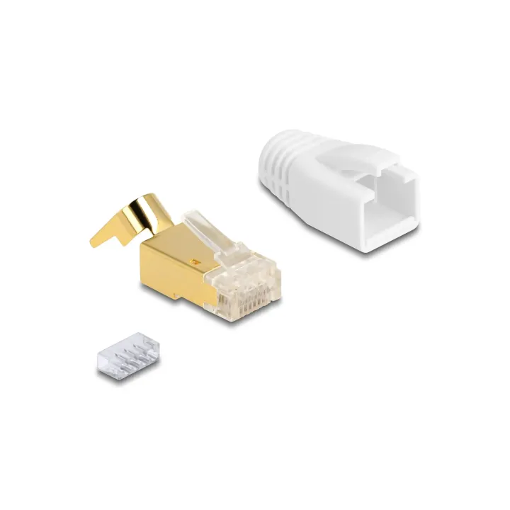 Delock Connecteur RJ45, S-FTP, Cat.7 25 Pièce-s, Transparent