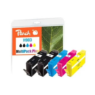 Peach Kits d’encre HP Nr. 903 Multipack Plus BK-C-M-Y