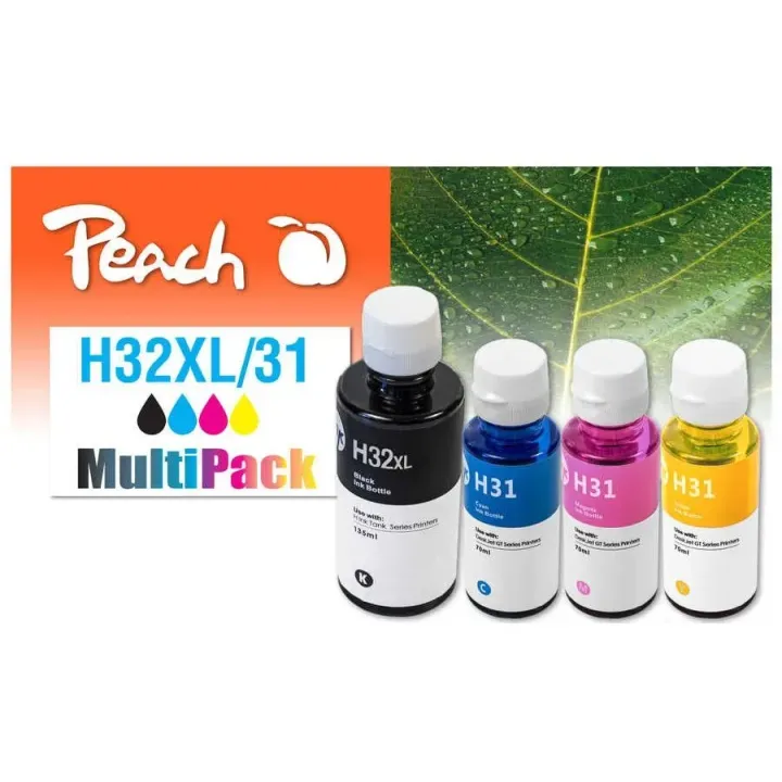 Peach Kits d’encre HP CISS 32XL-31 Multipack BK-C-M-Y