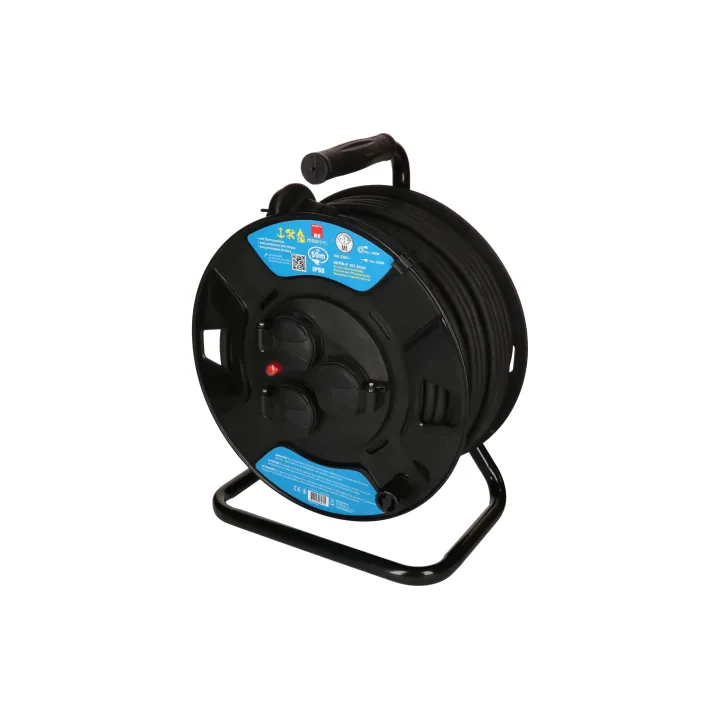 Max Hauri Bobine de câble maxREEL 50 m, 3x T13, IP55, noir