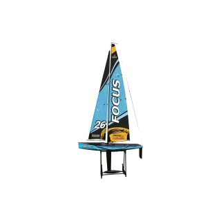 Amewi Yacht à voile Focus III Racing 1000 mm, bleu, RTR