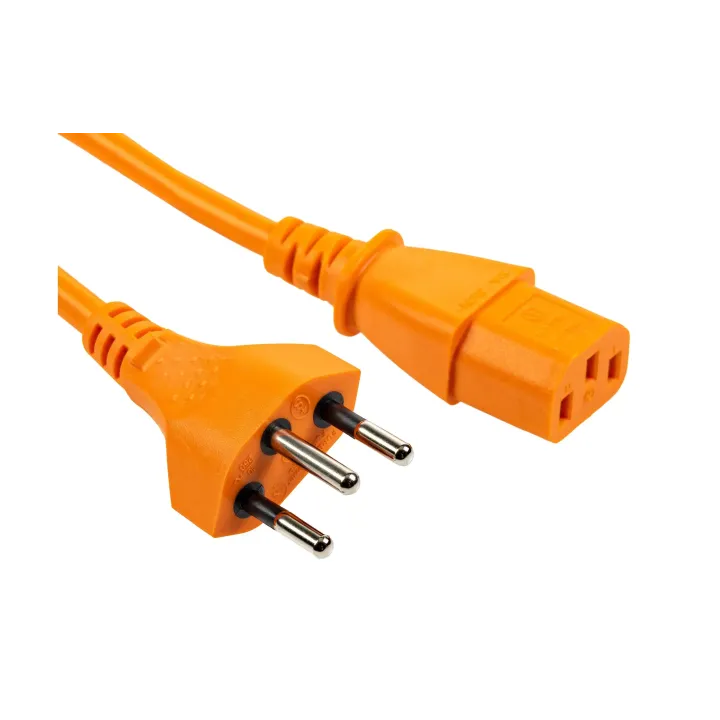 FURBER.power Câbles d’alimentation C13-T12 0.5 m, Orange