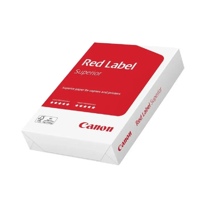 Canon Papier pour imprimante Red Label 100 FSC A4, Extra-blanc, 500 feuilles