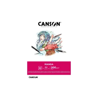 Canson Carnet de dessin Manga détudes supérieures A4, 30 feuilles