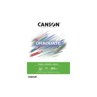 Canson Carnet de dessin Graduate A3, 30 feuilles