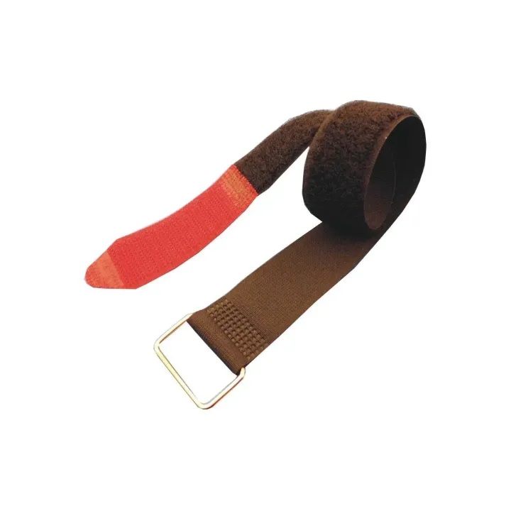 FASTECH Fast-Vstrap 16 x 350 mm Oeillet en métal, Rouge-Noir, 5 pièces