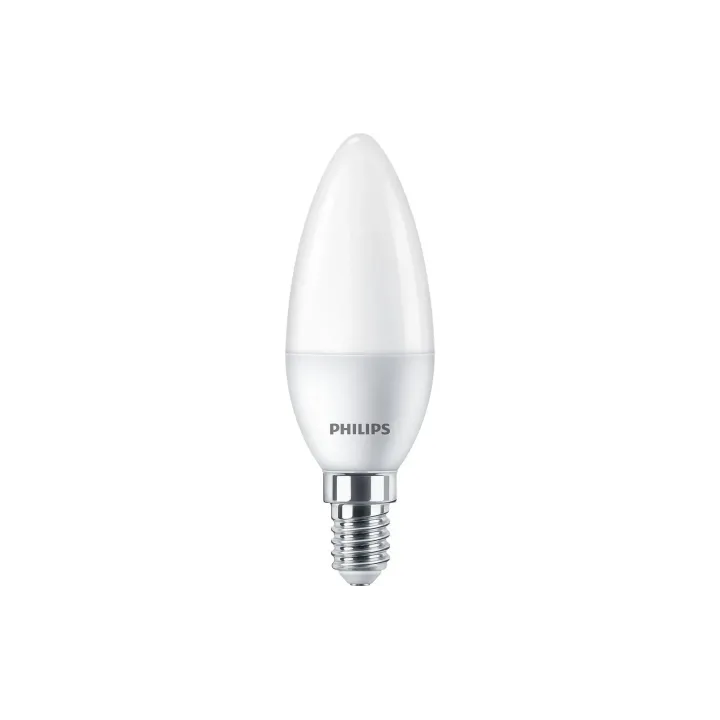 Philips Bougie LED standard, E14 set de 4 pièces blanc chaud pour remplacer 40W, nondim