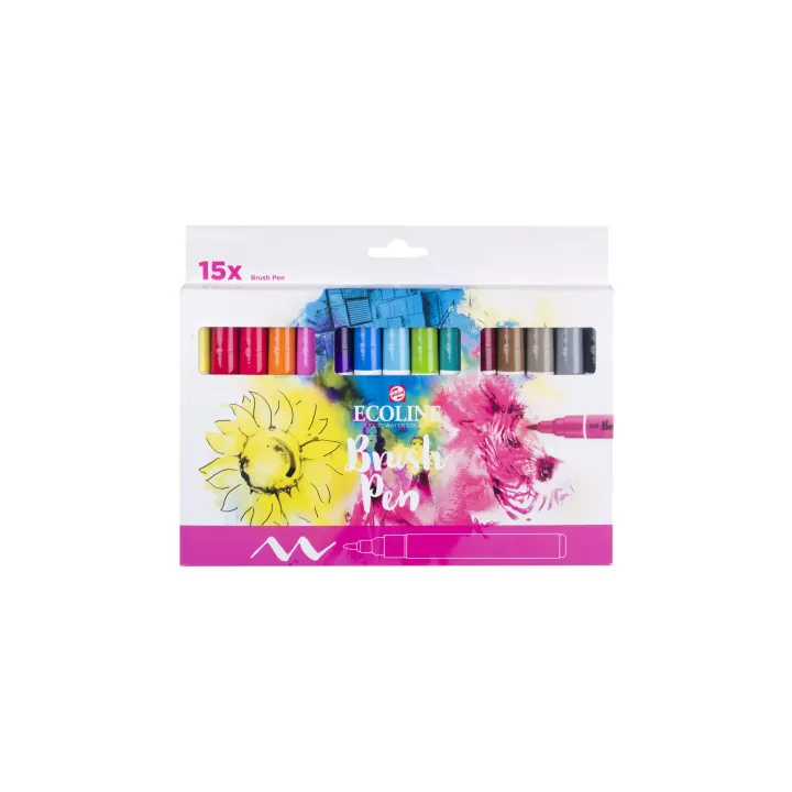 Talens Brushpen Ecoline  Lot de 15