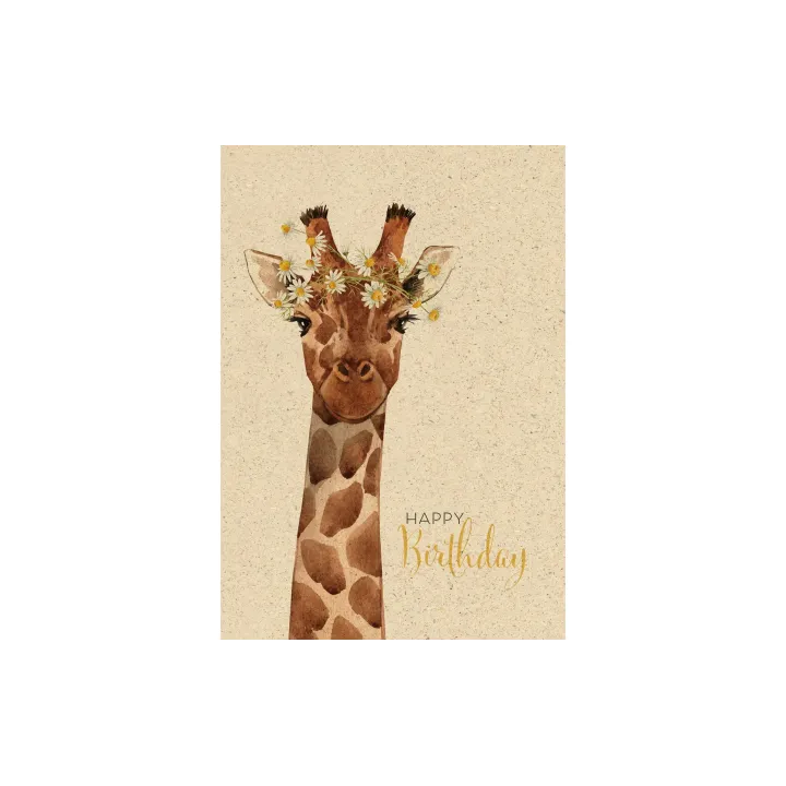 Natur Verlag Carte de félicitations Girafe 17.5 x 12.2 cm