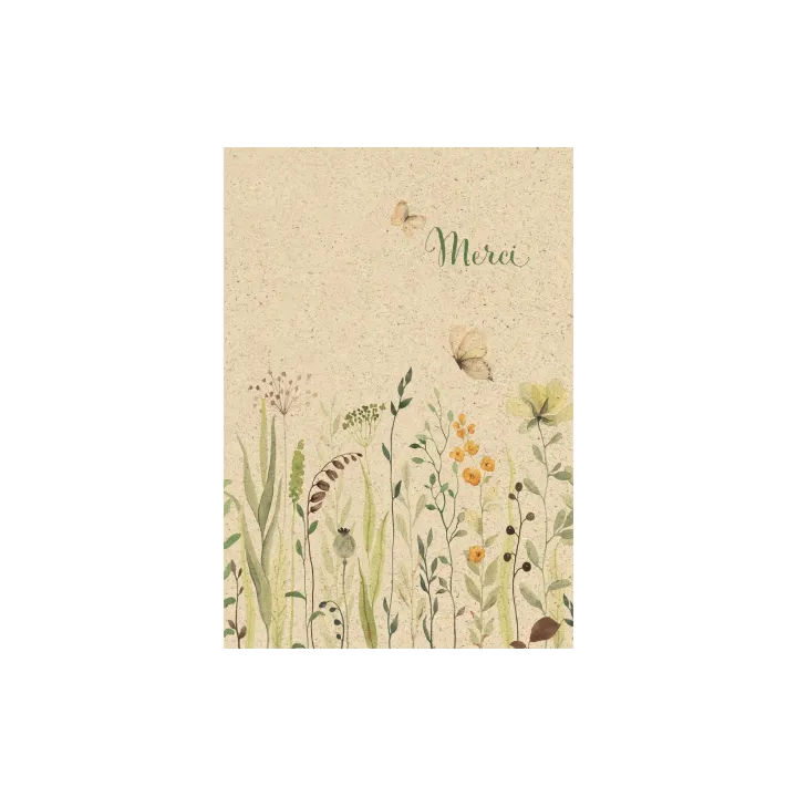 Natur Verlag Carte de remerciement Merci 12.2 x 17.5 cm