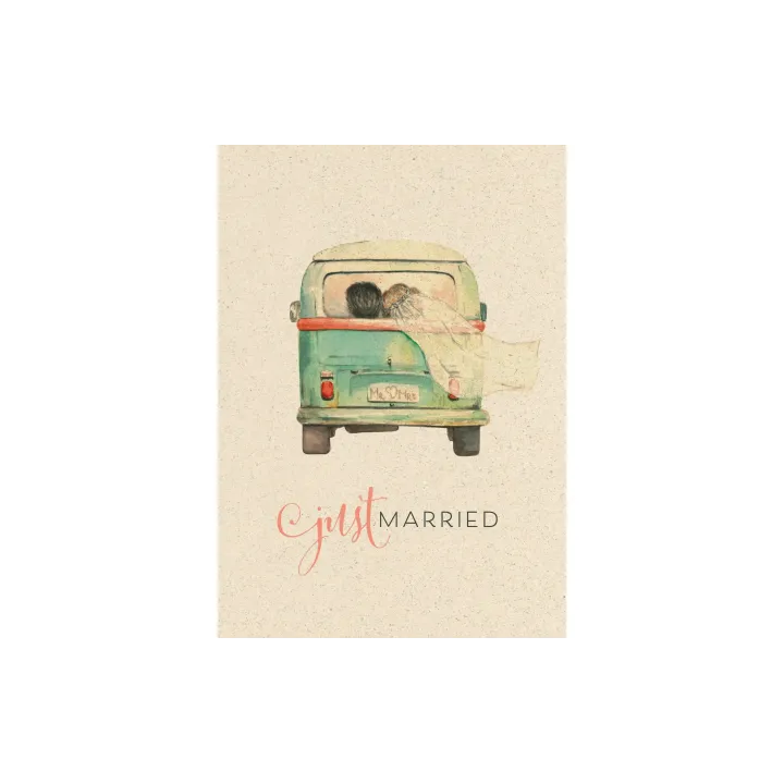 Natur Verlag Faire-part de mariage Just Married A4