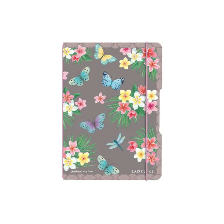 Herlitz Carnet de notes Ladylike Butterflies A5, 40 feuilles, pointillés