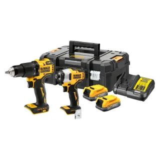 DeWalt Kits de machines sans fil 18 V DCD709 + DCF809 avec 2x 2 Ah batteries