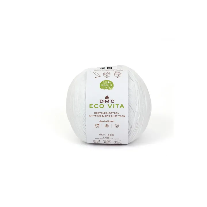 DMC Laine Eco Vita 100 g, Blanc