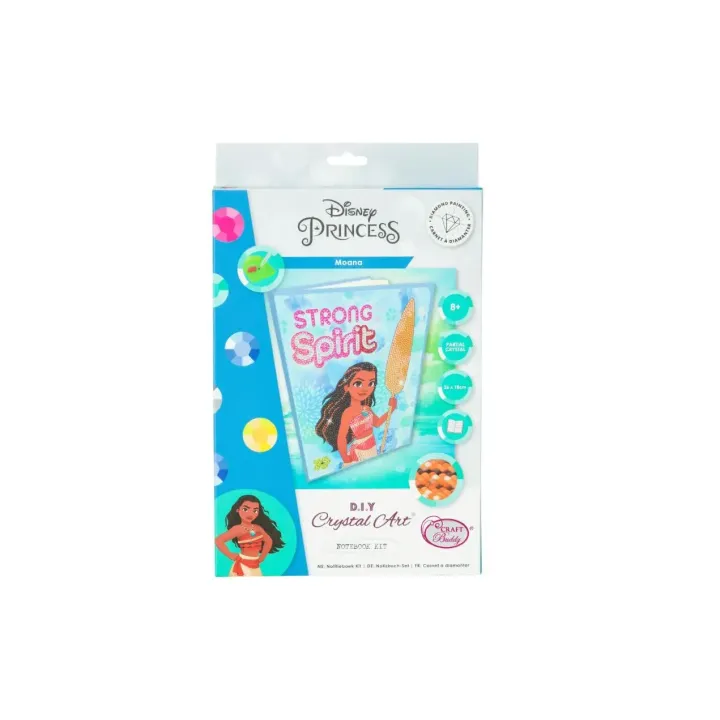 CRAFT Buddy Carnet de notes Crystal Art Disney Princess Moana