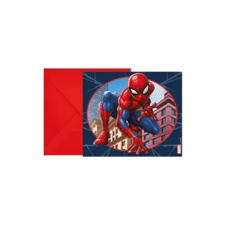 Amscan Carte de félicitations Marvel Spiderman 6 pièces