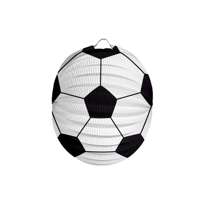 Folat Lampion Football 22 cm, Noir-Blanc