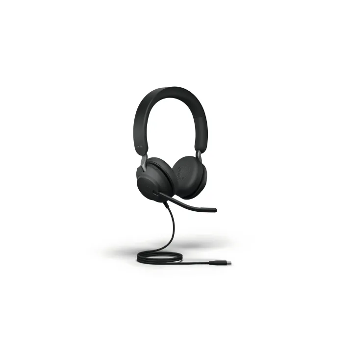 Jabra Casque Evolve2 40 SE Duo UC Noir, USB-C