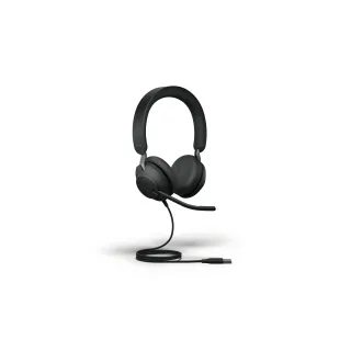 Jabra Casque Evolve2 40 SE Duo UC Noir, USB-A