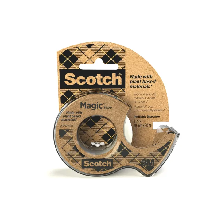 Scotch Dérouleur manuel Magic Greener Choice 19 mm x 20 m, 1 pièce