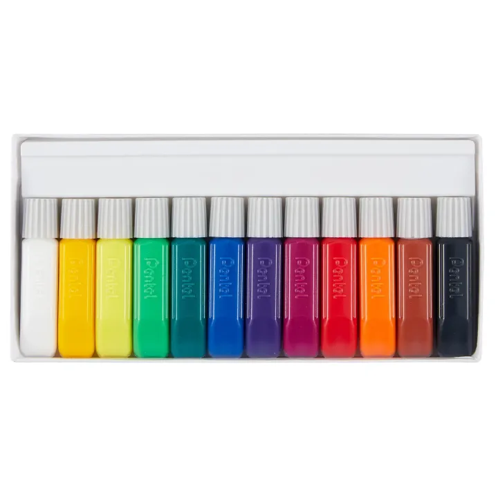 pentel Peinture pour textile Set de 12 couleurs