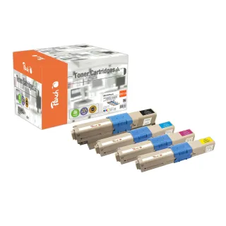 Peach Kits de toner OKI C510-530 MultiPack BK-C-M-Y