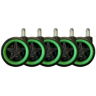 LC-Power Roulettes LC-CASTERS-DRIFT Set de 5 pièces Vert