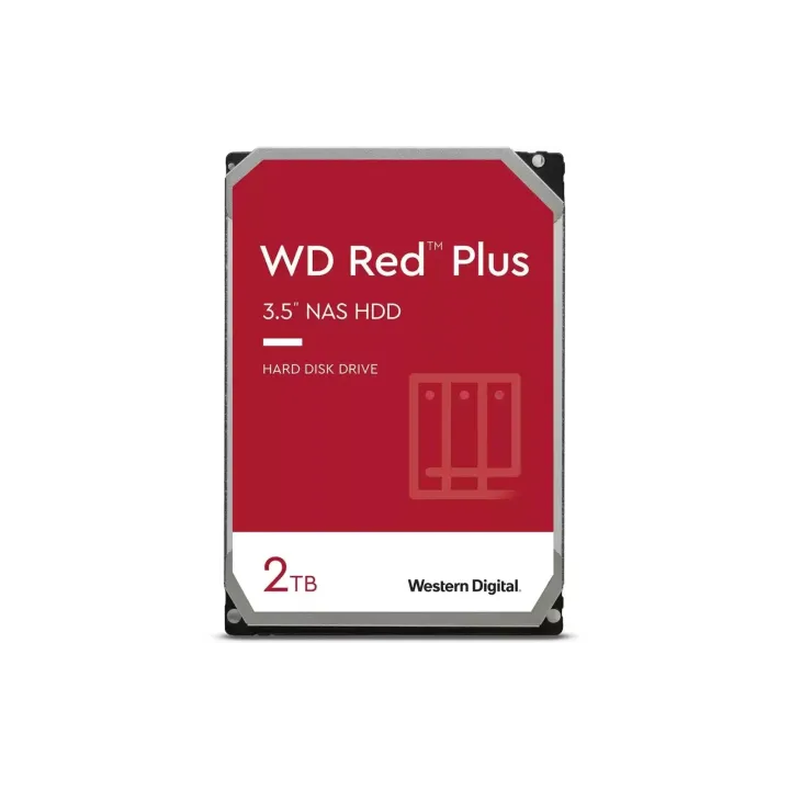 Western Digital Disque dur WD Red Plus 3.5 SATA 2 TB
