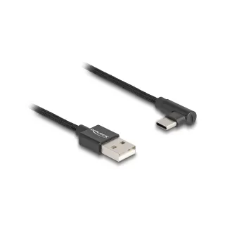 Delock Câble USB 2.0 USB A - USB C coudé 0.5 m