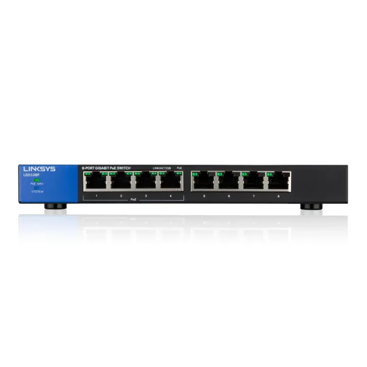 Linksys PoE+ Switch LGS108P-EU 8 Port