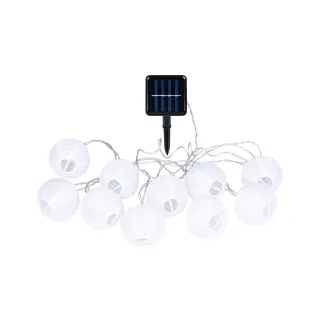 COCON Guirlande lumineuse LED Solaire, Blanc, 3.7 m