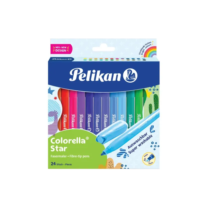 Pelikan Crayon feutre Colorella Star 0.6 mm, 24 couleurs