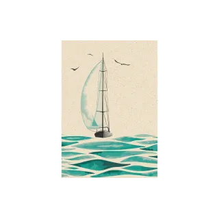 Natur Verlag Carte à motif Bateau 17.5 x 12.2 cm