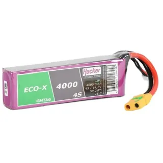 Hacker Batterie RC LiPo 4000 mAh 14.8 V 25C TopFuel ECO-X MTAG